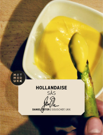Hollandaisesås med smörstekt sparris
