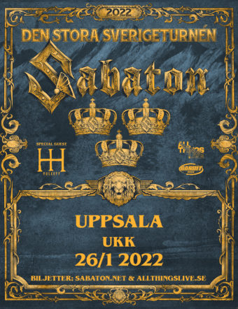 Sabaton Sverigeturné 2022