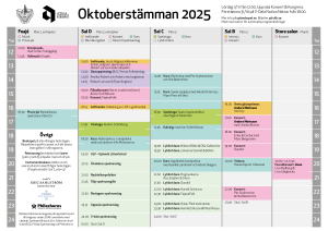 Program för Oktoberstämman 2025.